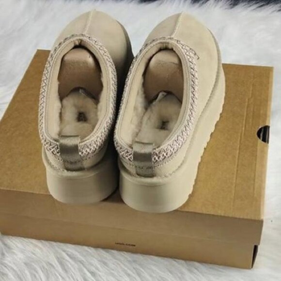 Ugg Tazz Tasman Platform Slippers Mustard Seed - Picture 4 of 5